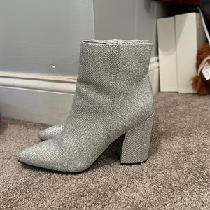 Silver Boots size 7